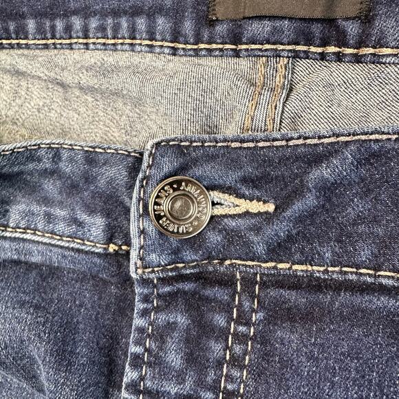 Silver Jeans Co Sukl Slim Boot Jeans WMN US22 High Rise Medium Wash Cotton Blend - Picture 3 of 6